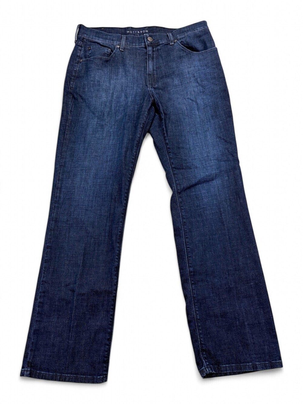 Mott & Bow Men's Straight Jeans 35x32 Dark Wash